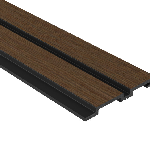 Riflaj decorativ 3D Lamelli Grosso, Stejar Închis