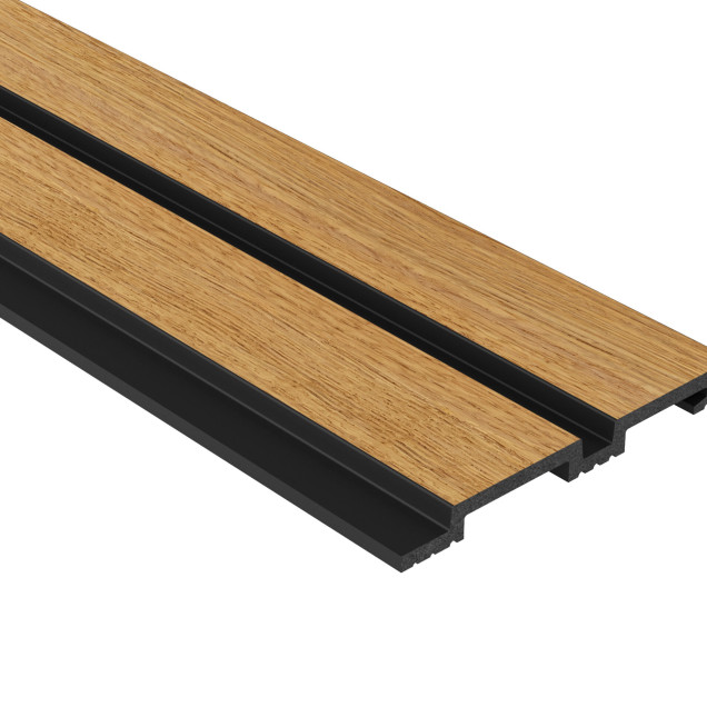 Riflaj decorativ 3D Lamelli Grosso, Stejar Natural