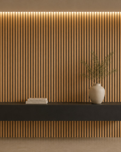 Riflaj decorativ 3D Lamelli Grosso, Stejar Clasic