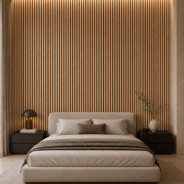 Riflaj decorativ 3D Lamelli Grosso, Stejar Clasic