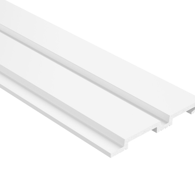 Riflaj decorativ 3D Lamelli Grosso Premium, Alb
