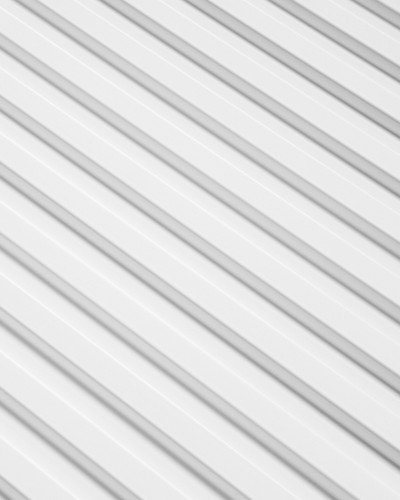 Riflaj decorativ 3D Lamelli Stretto Premium, Alb