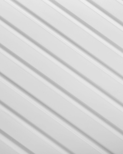 Riflaj decorativ 3D Lamelli Medio Premium, Alb