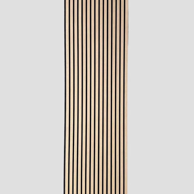 Panou acustic riflat Oak montat pe perete
