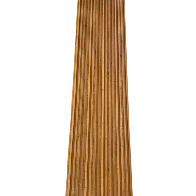Riflaj decorativ WPC Champagne montat pe perete