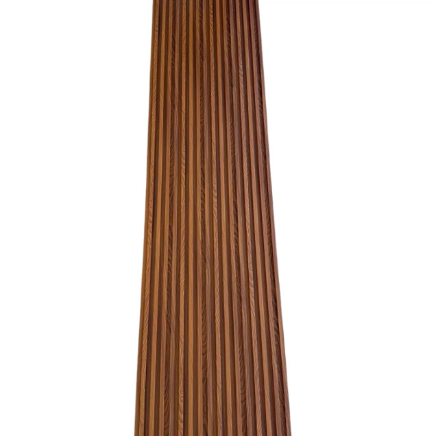Riflaj decorativ WPC Walnut montat pe perete