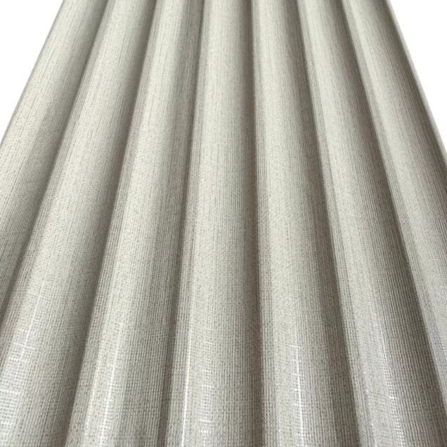 Riflaj decorativ WPC Frost White montat pe perete