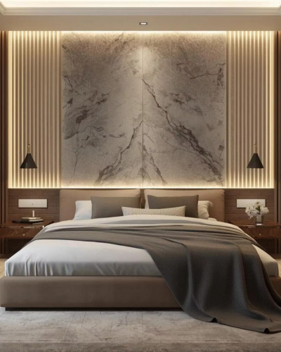 Riflaj decorativ WPC Oak montat pe perete