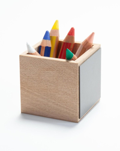 Suport magnetic din lemn masiv de stejar, pentru birou