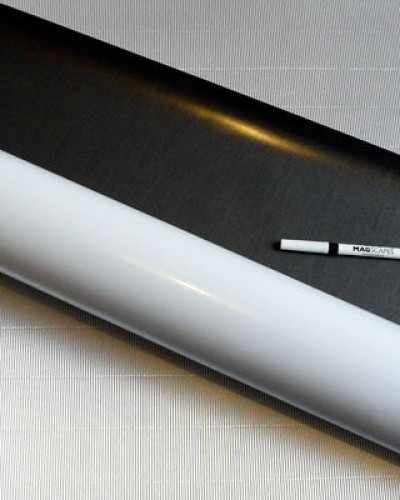 MagWrite Gloss – tapet whiteboard feros, alb lucios, rolă 120 cm x 12 m