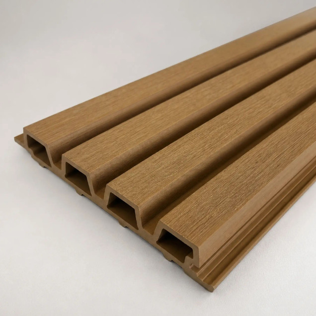 Panou fațadă Leo, Teak, 290x20 cm, Lamelio