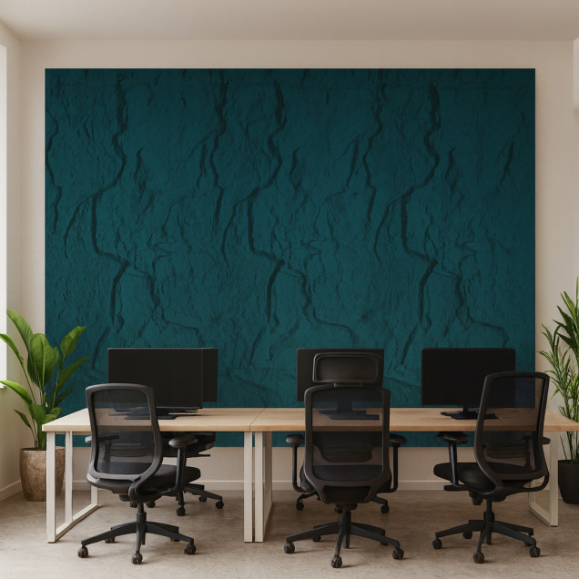 Panou decorativ vopsibil XTW-P004, vedere completă, relief de piatră spartă cu fisuri și creste verticale