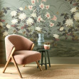 Wisteria Bloom, Dark Sage, 1838 Wallcoverings, set 4 panouri / rola