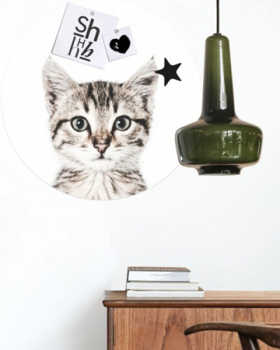 Sticker magnetic pisică pentru camera copilului