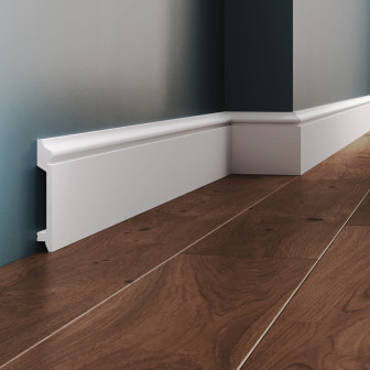 Plintă polimer rigid Allegria L12, 10 x 1.5 x 200 cm