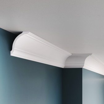 Cornișă polimer rigid Allegria K5, 6.5 x 7.6 x 200 cm