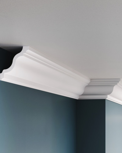 Cornișă polimer rigid Allegria K6, 6.9 x 6.9 x 200 cm