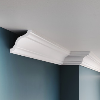 Cornișă polimer rigid Allegria K7, 7.5 x 7.5 x 200 cm