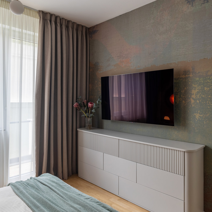 Imagine de perete Mad: Ragnar, cu un design abstract modern.  Imagine de perete cu textura grosieră, perfectă pentru baie.