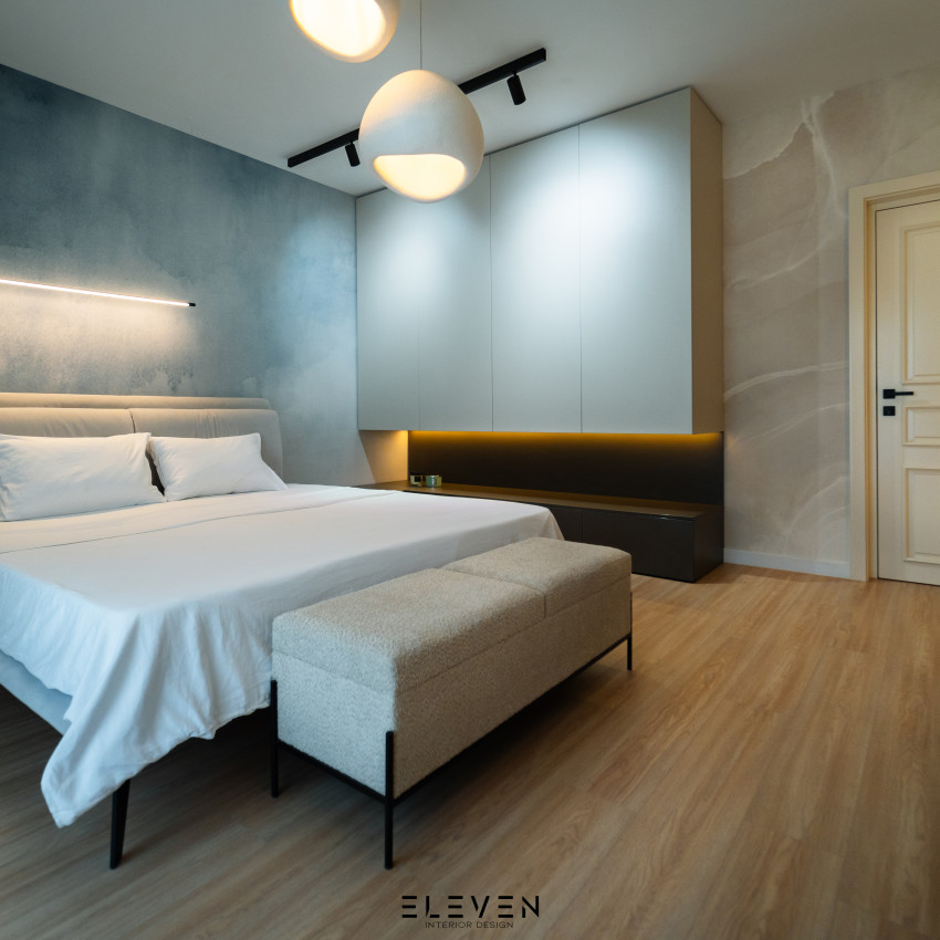Tapet cu aspect de marmură Marble Breeze Ivory, cu design modern și elegant, în nuanțe de fildeș