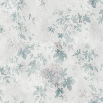 Faded Passion Pastel tapet cu design floral delicat